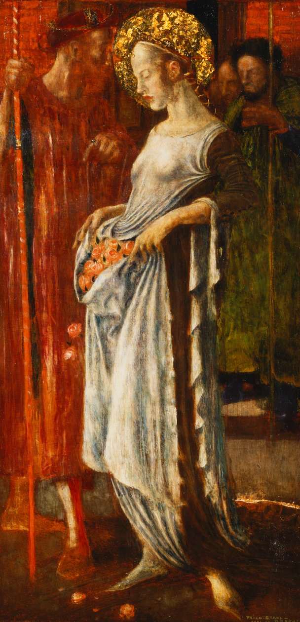 Sankt Elizabeth af Ungarn af Friedrich Stahl