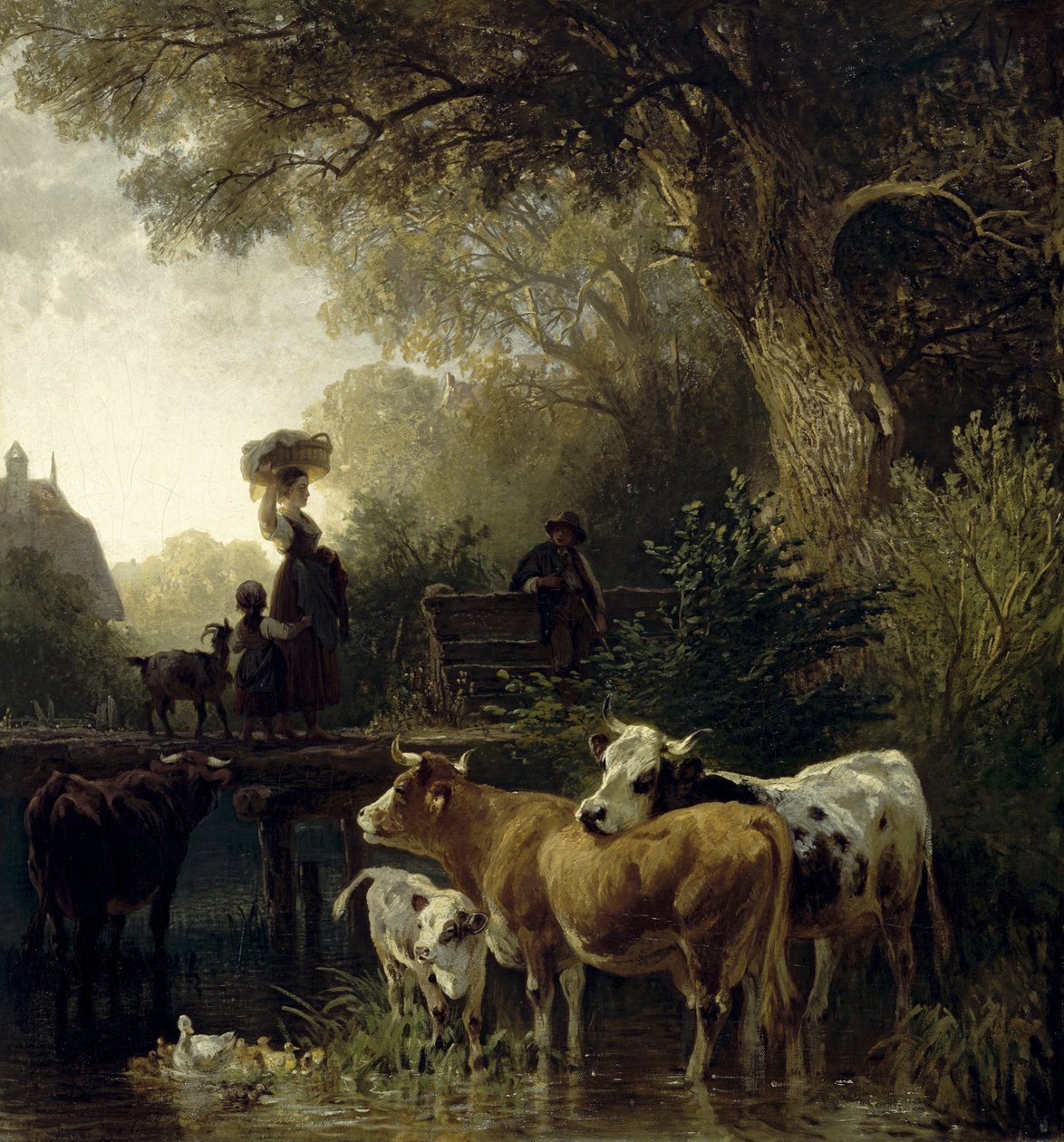 vaskekone ved åen af Friedrich Voltz