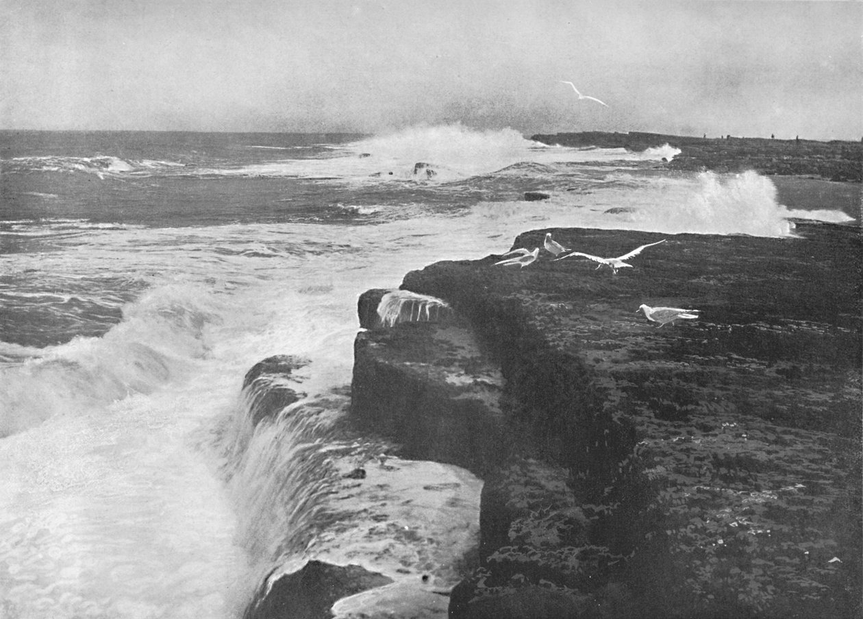 Filey Brigg, c1896 af Frith and Co