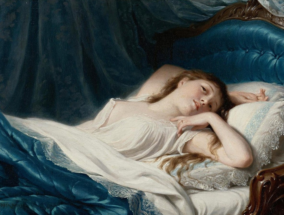 Liggende skønhed af Fritz Zuber Buhler