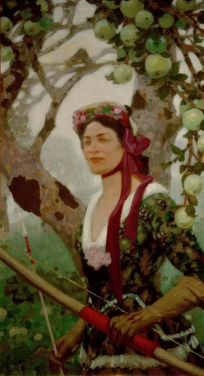 Moderne Diana af Fritz Erler