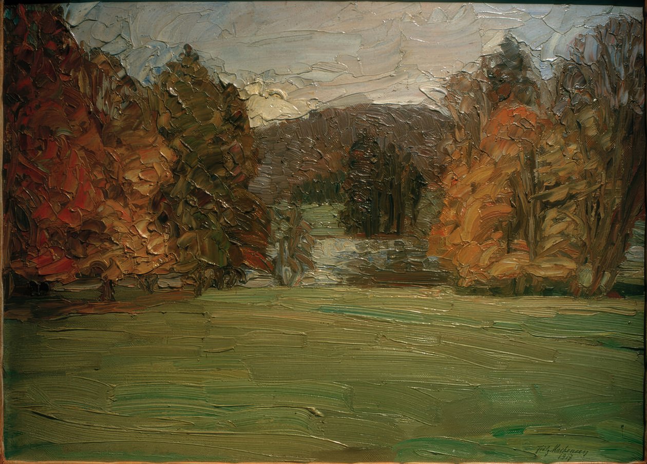 Park i efteråret nær Weimar af Fritz Mackensen