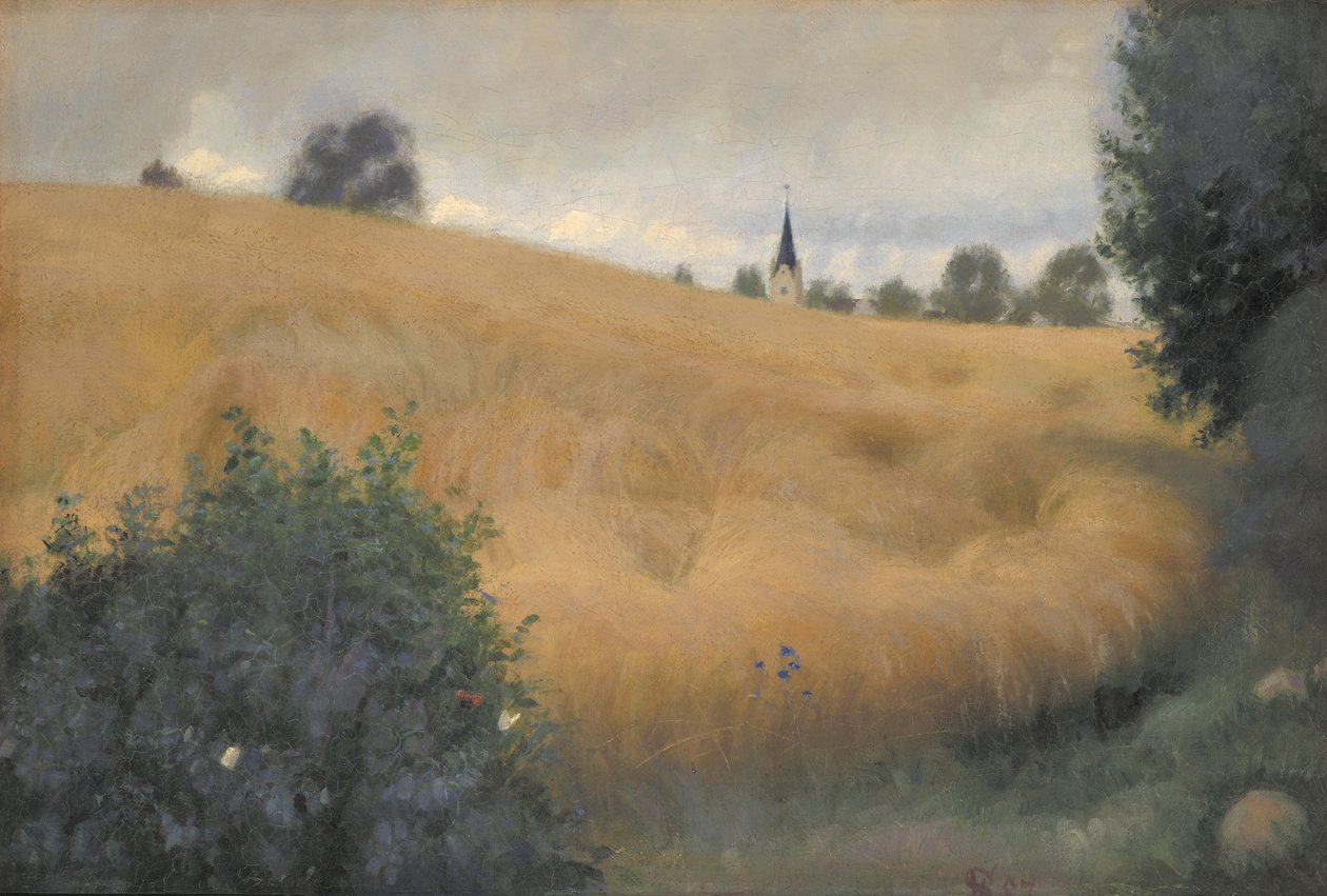 A Rye Field near Svanninge af Fritz Syberg