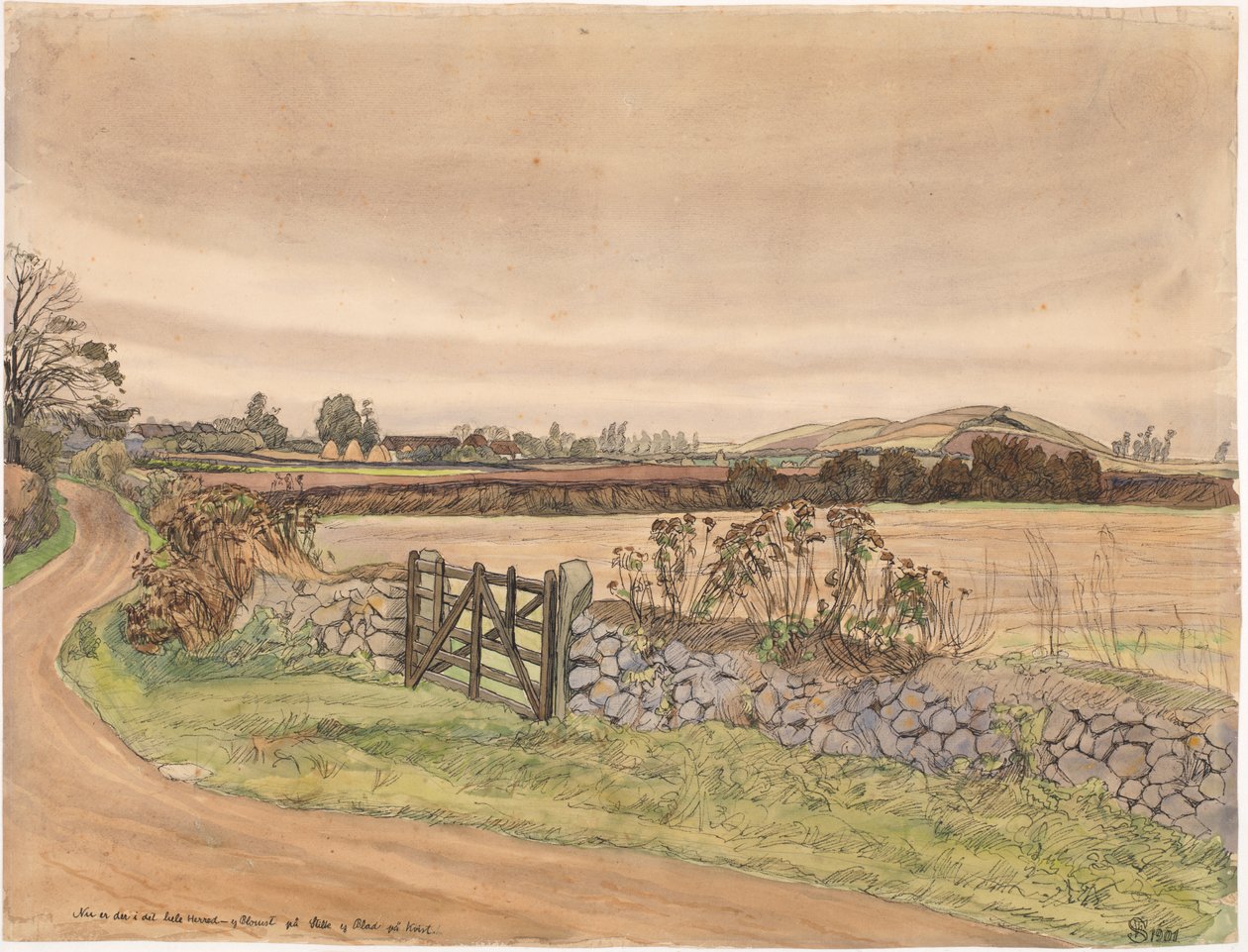 Efterårslandskab af Fritz Syberg