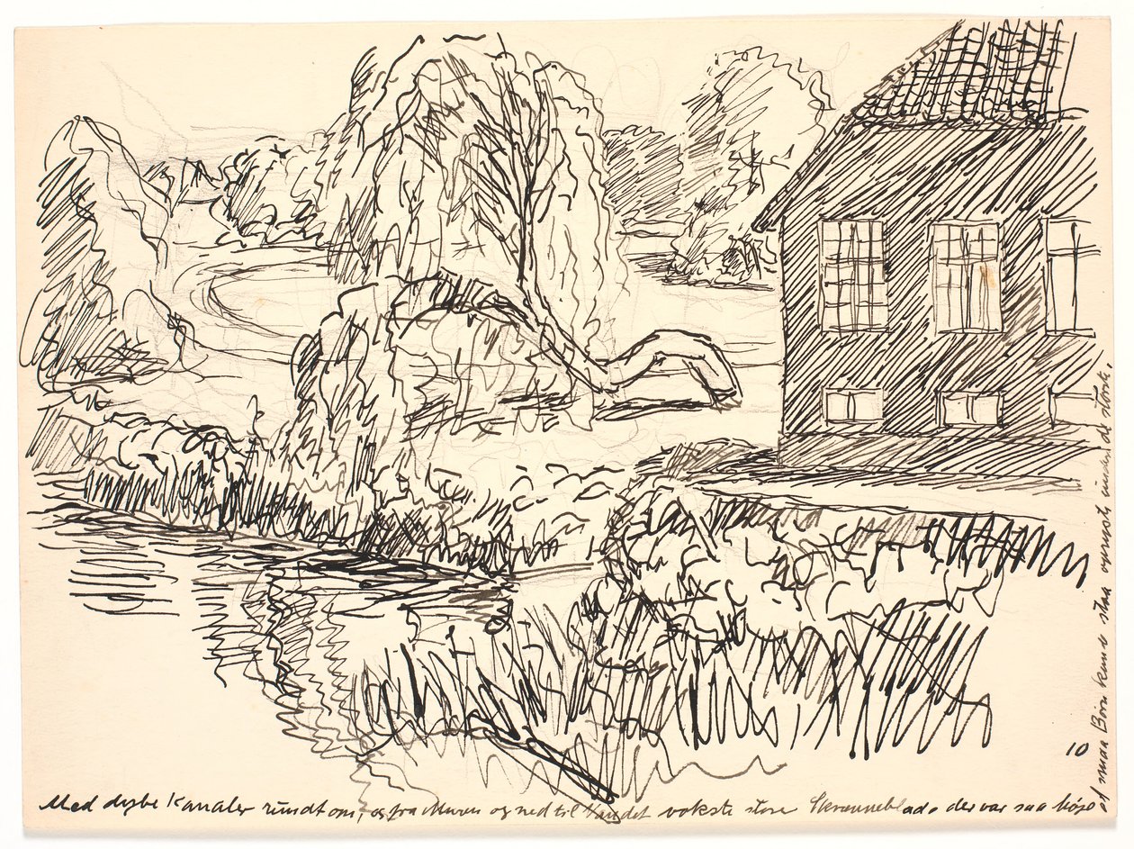 Med dybe Kanaler rundt om... af Fritz Syberg