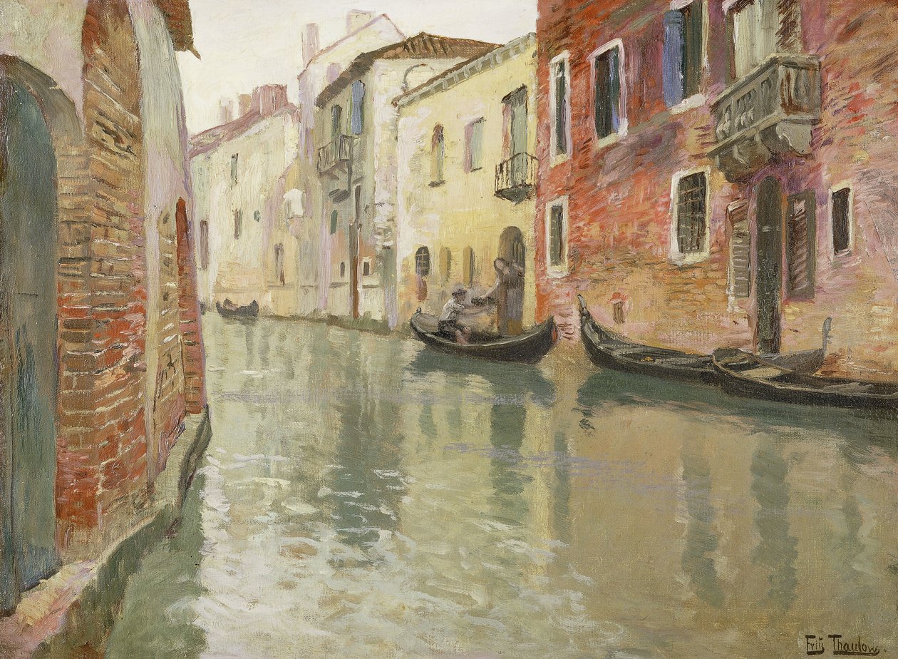 En venetiansk dødvande, af Frits Thaulow