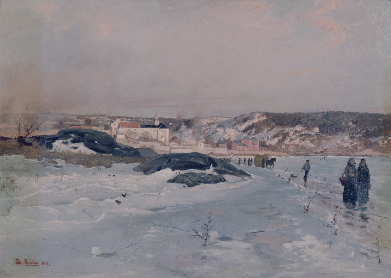 Fra Tyvholmen af Fritz Thaulow