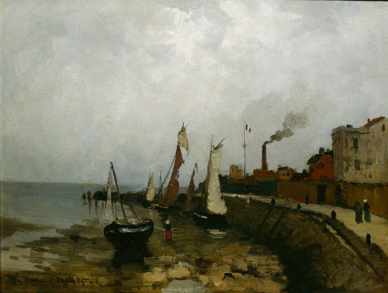 Havn i Frankrig af Fritz Thaulow