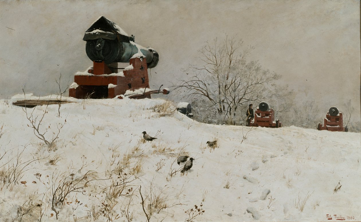 Rød kanon af Fritz Thaulow