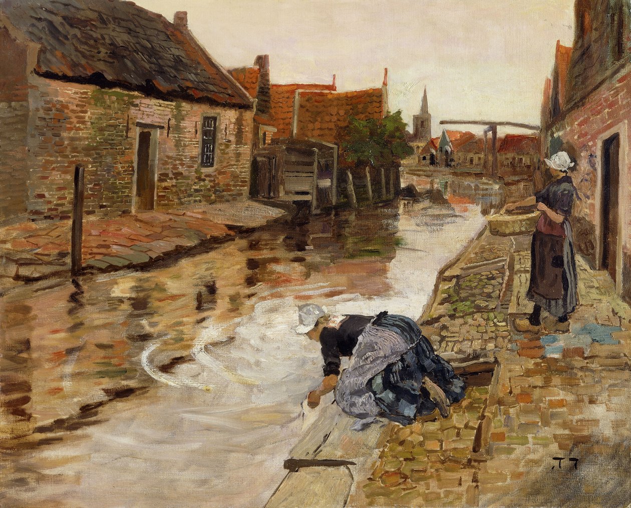 Volendam, af Frits Thaulow