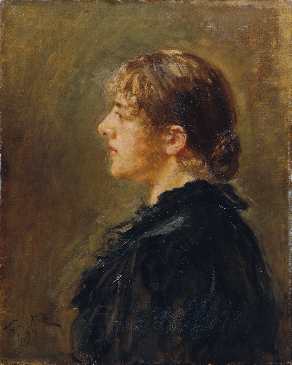Kunstnerens datter af Fritz von Uhde