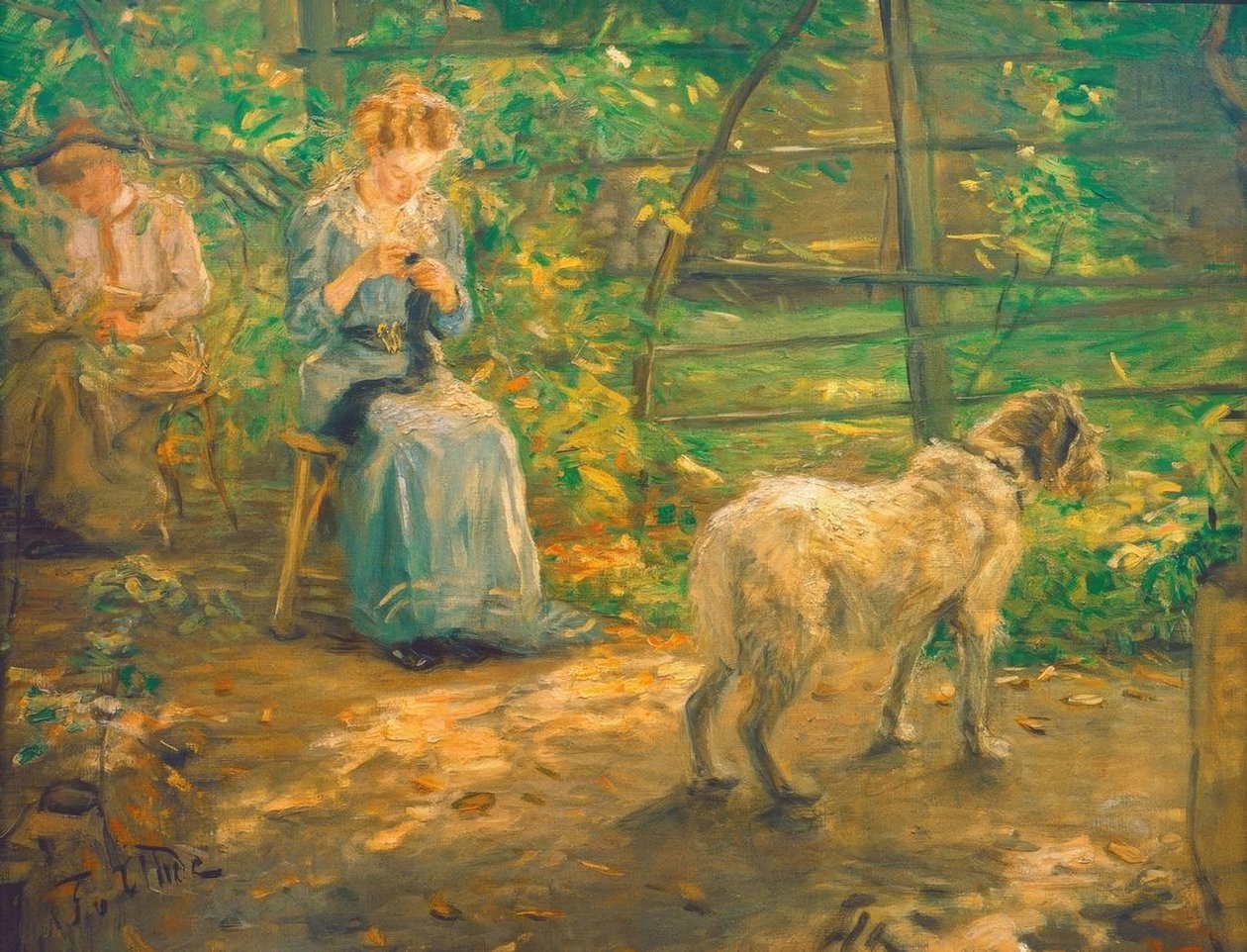 I efterårssolen af Fritz von Uhde