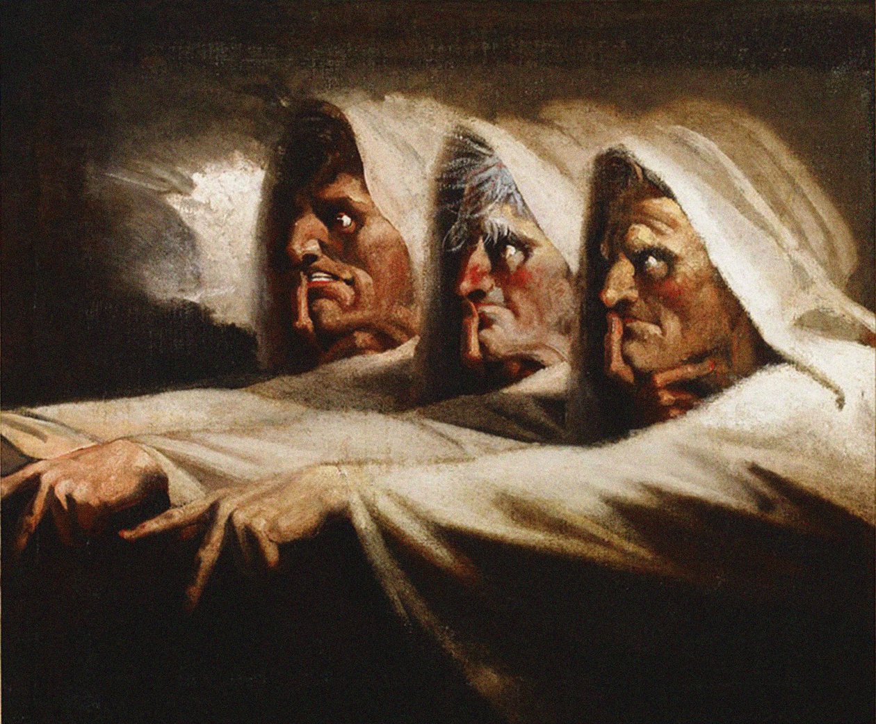 The Weird Sisters The Three Witches, ca 1782 af Füssli