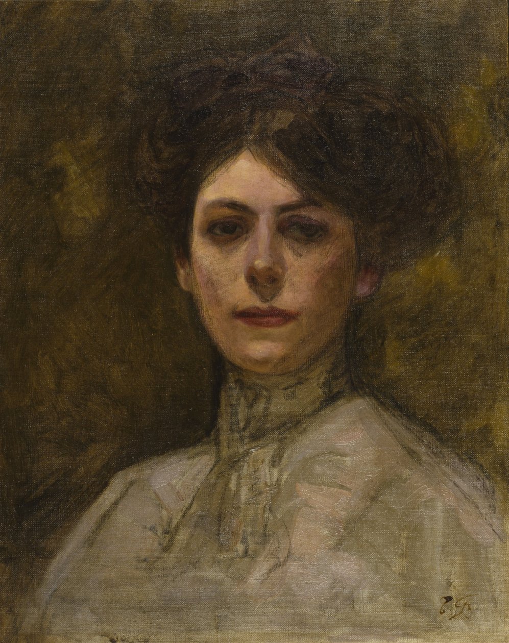Portræt af en italiensk dame af Fujishima Takeji