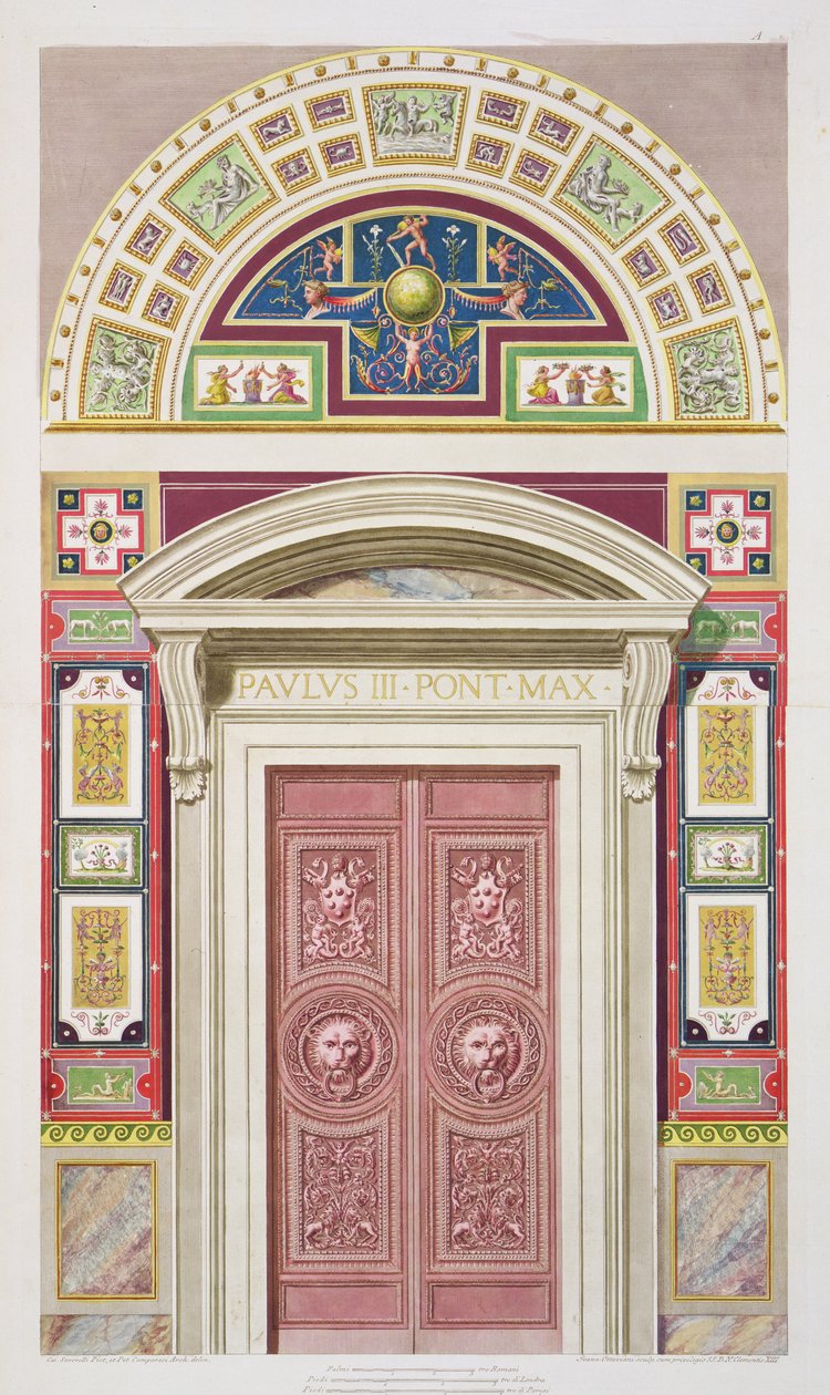 Døråbning til Raphael Loggia ved Vatikanet, fra 