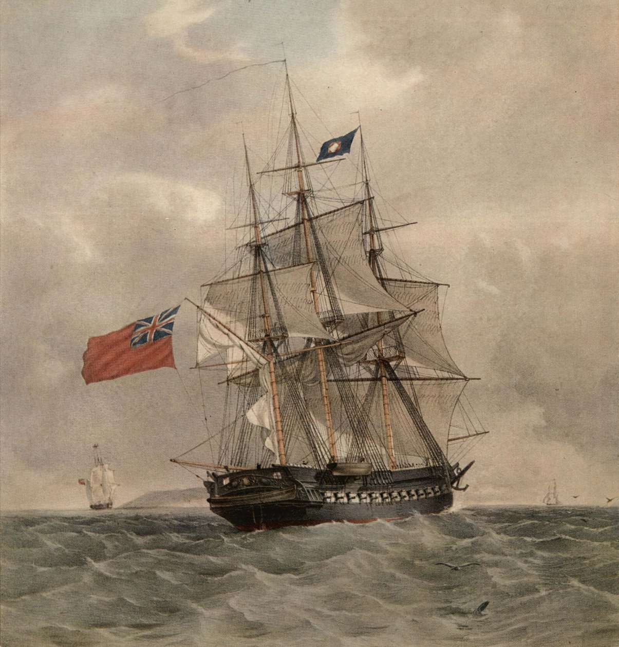 HMS Pomone af G.F. St. John