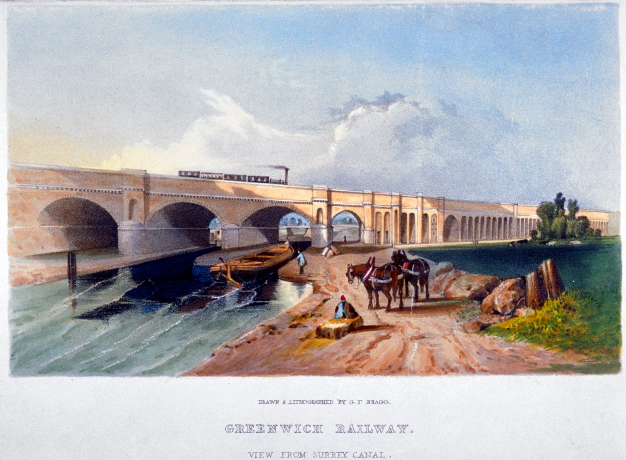 Greenwich Railway, Deptford, London, 1836 af GF Bragg