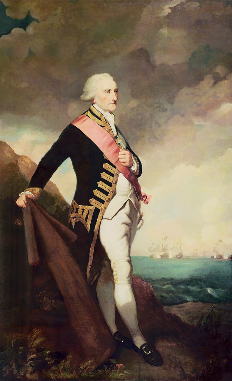 Admiral Lord Rodney (1719-1792) af G.G. Bullock
