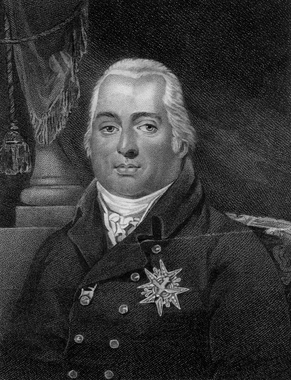 Louis XVIII, konge af Frankrig, 1800-tallet. af G. Kellaway