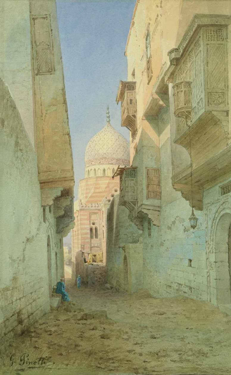 Old Cairo (wc på papir) af G. Pinotti