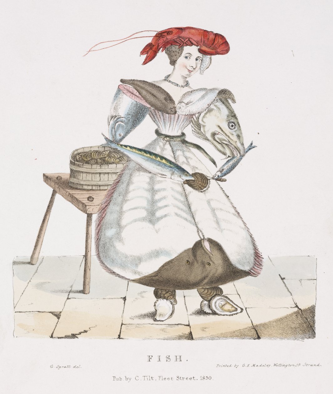 Fisk, 1830 af G. Spratt