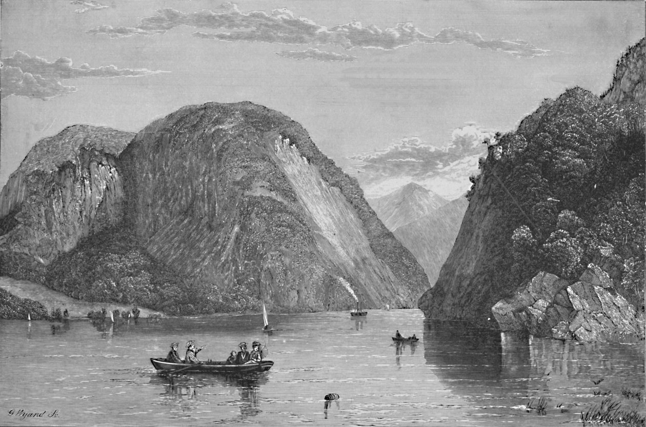 Rogers Slide, Lake George, 1838, 1883 af G. Wyand