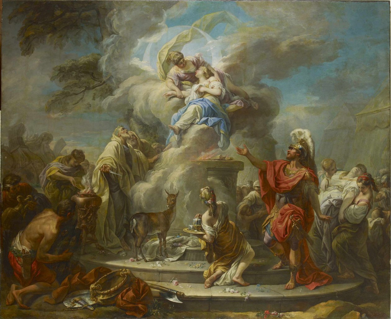 Iphigeniens offer, 1749-1750. af Gabriel Francois Doyen