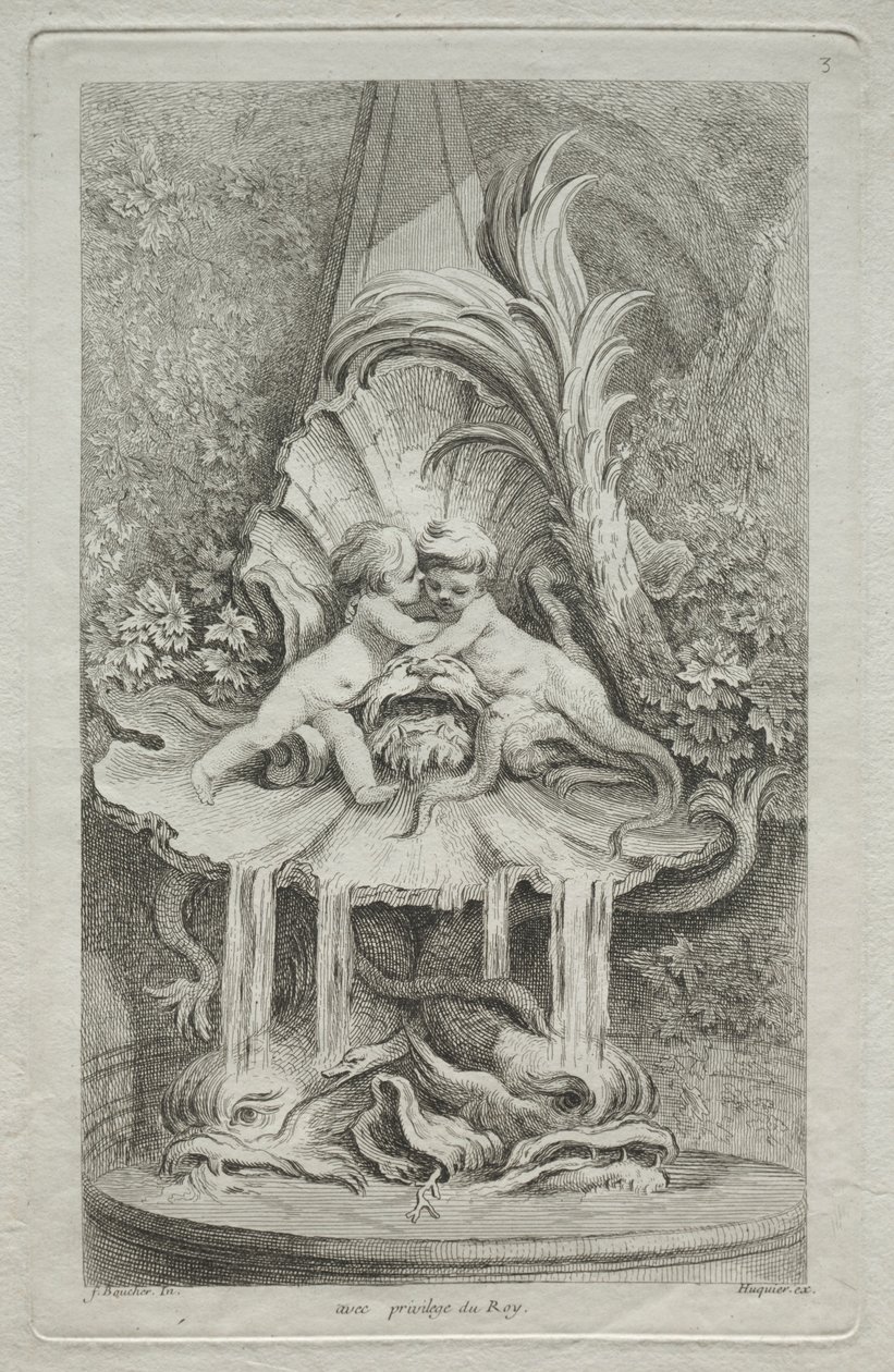 Springvandsbog: nr. 3, ca. 1736. af Gabriel Huquier