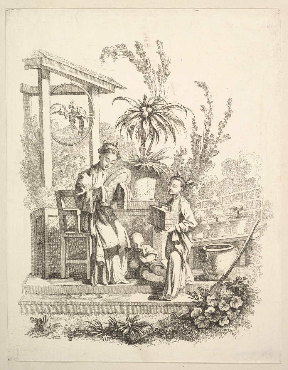 Toilettet, ca. 1742. af Gabriel Huquier