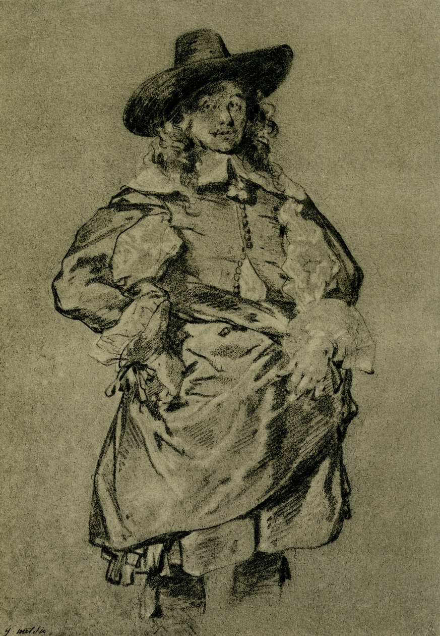 Portræt af en ung mand af Gabriel Metsu
