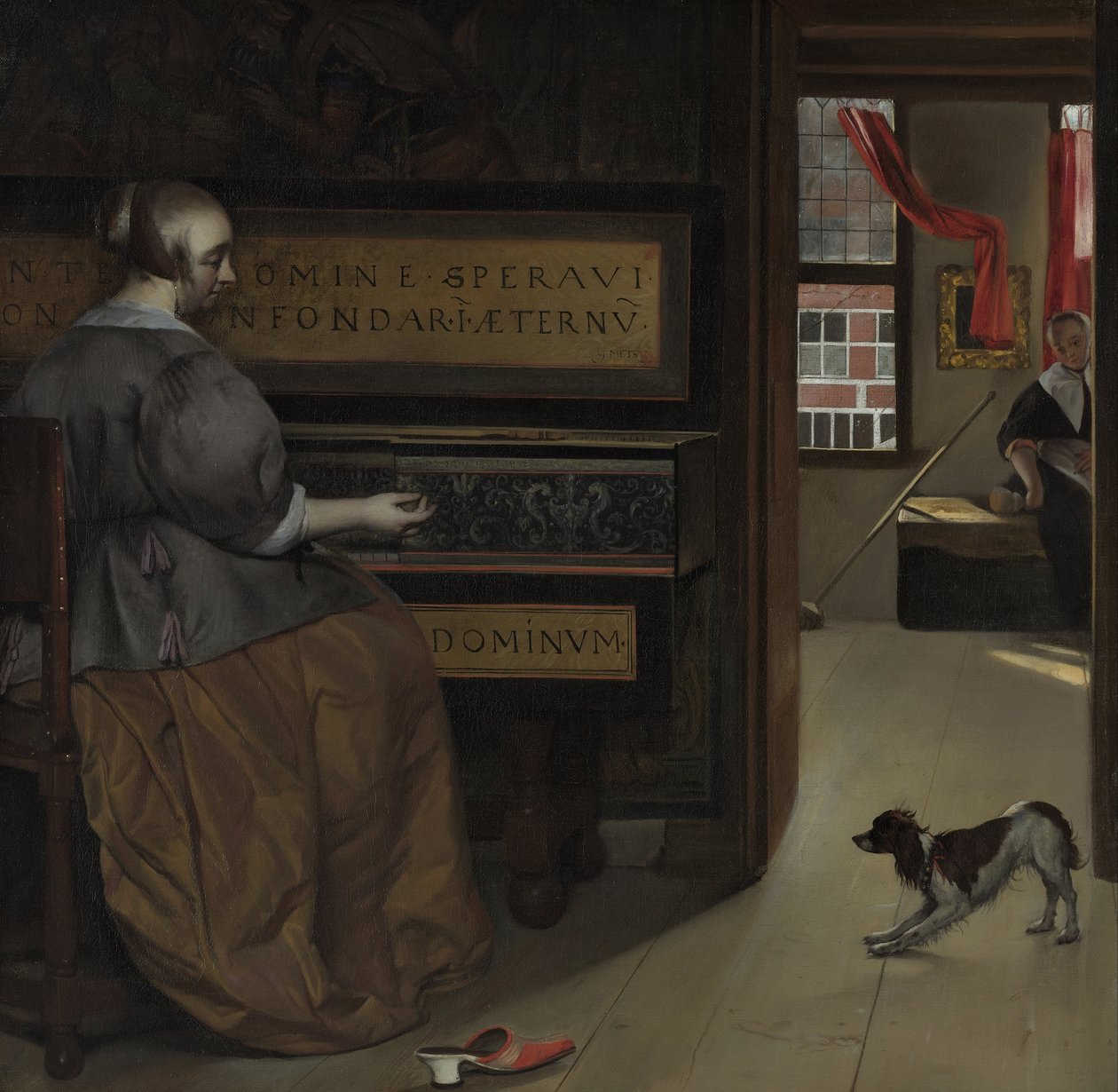 Kvinde ved jomfruen af Gabriel Metsu