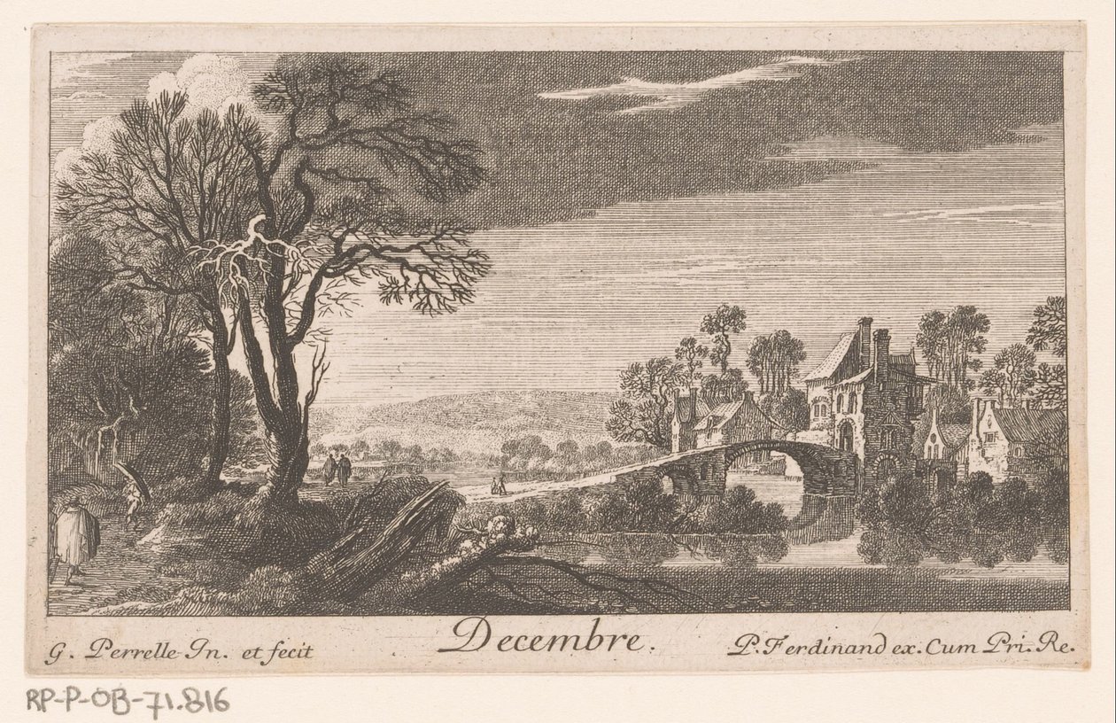 december december (titel på objekt) Tolv måneder (serietitel) af Gabriel Perelle