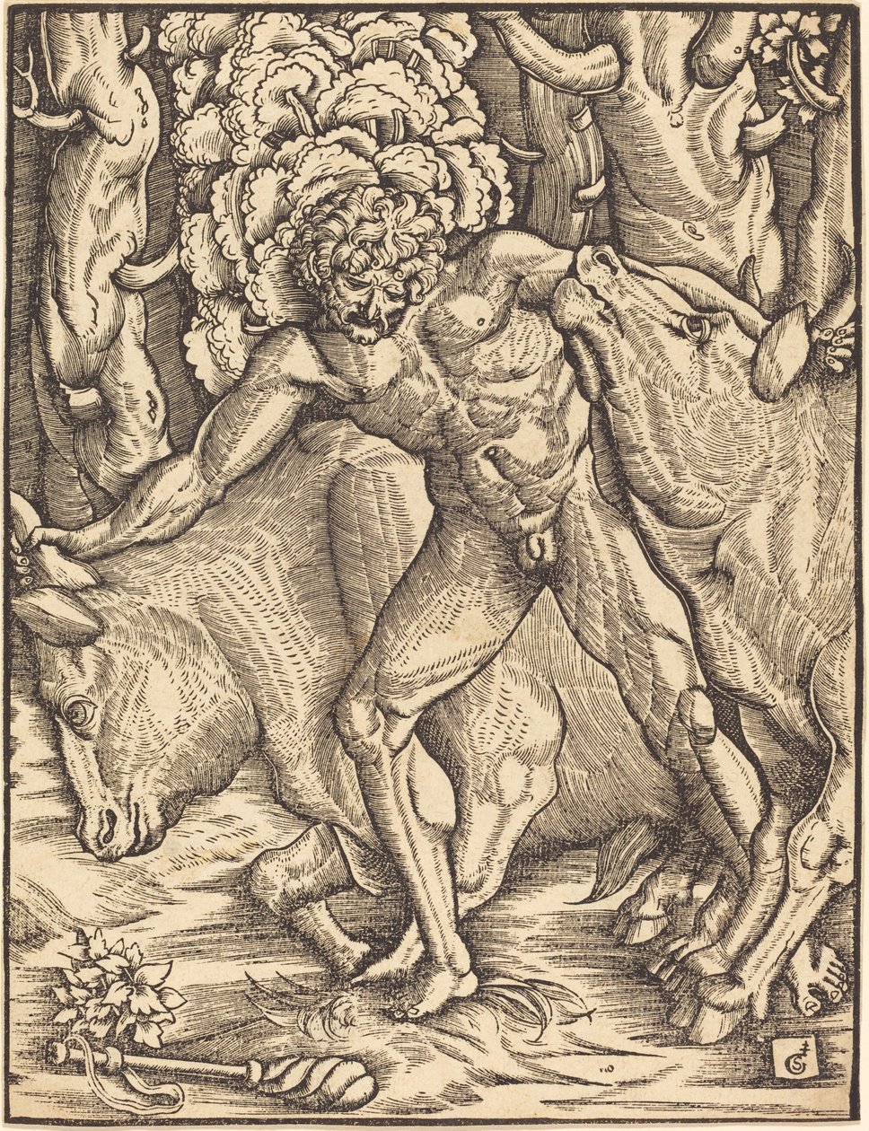 Hercules bortfører kvæget i Geryon af Gabriel Salmon