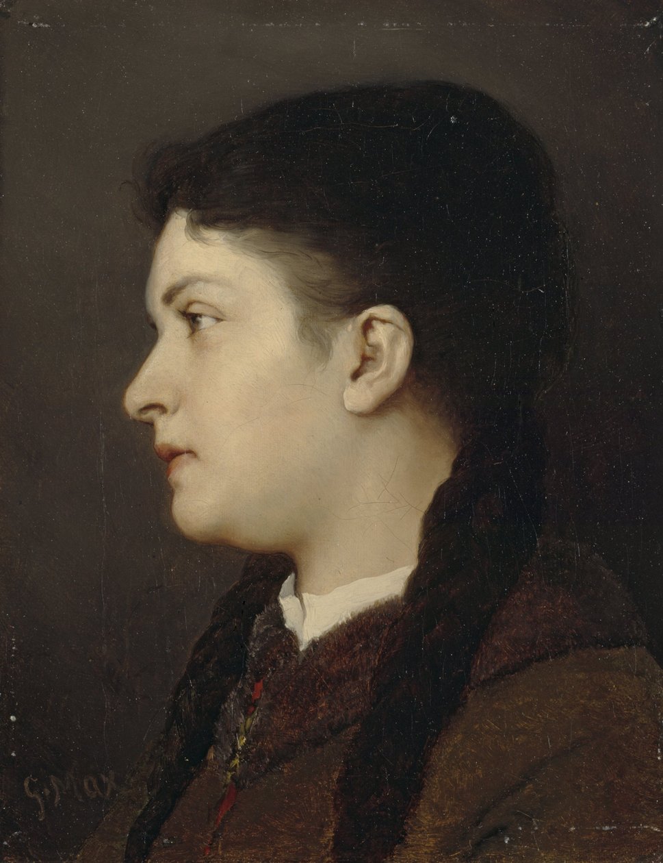 pige portræt af Gabriel von Max
