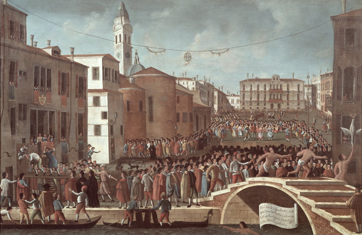 Den hellige jomfru Marias festival den 2. februar i Santa Maria Formosa, Venedig af Gabriele Bella