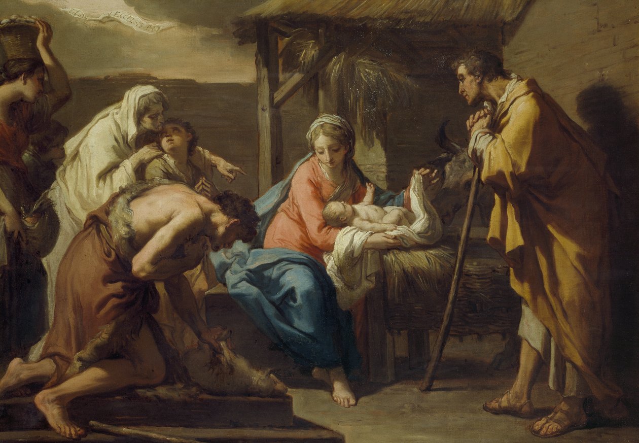 Tilbedelse af hyrderne, efter 1798 af Gaetano Gandolfi