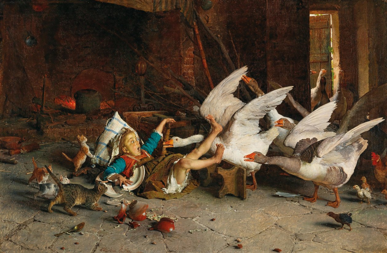 En katastrofe En katastrofe, 1887. af Gaetano Chierici