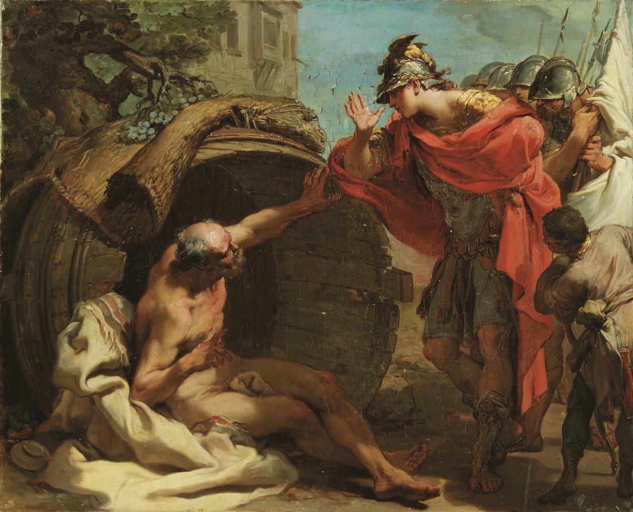 Alexander og Diogenes af Gaetano Gandolfi