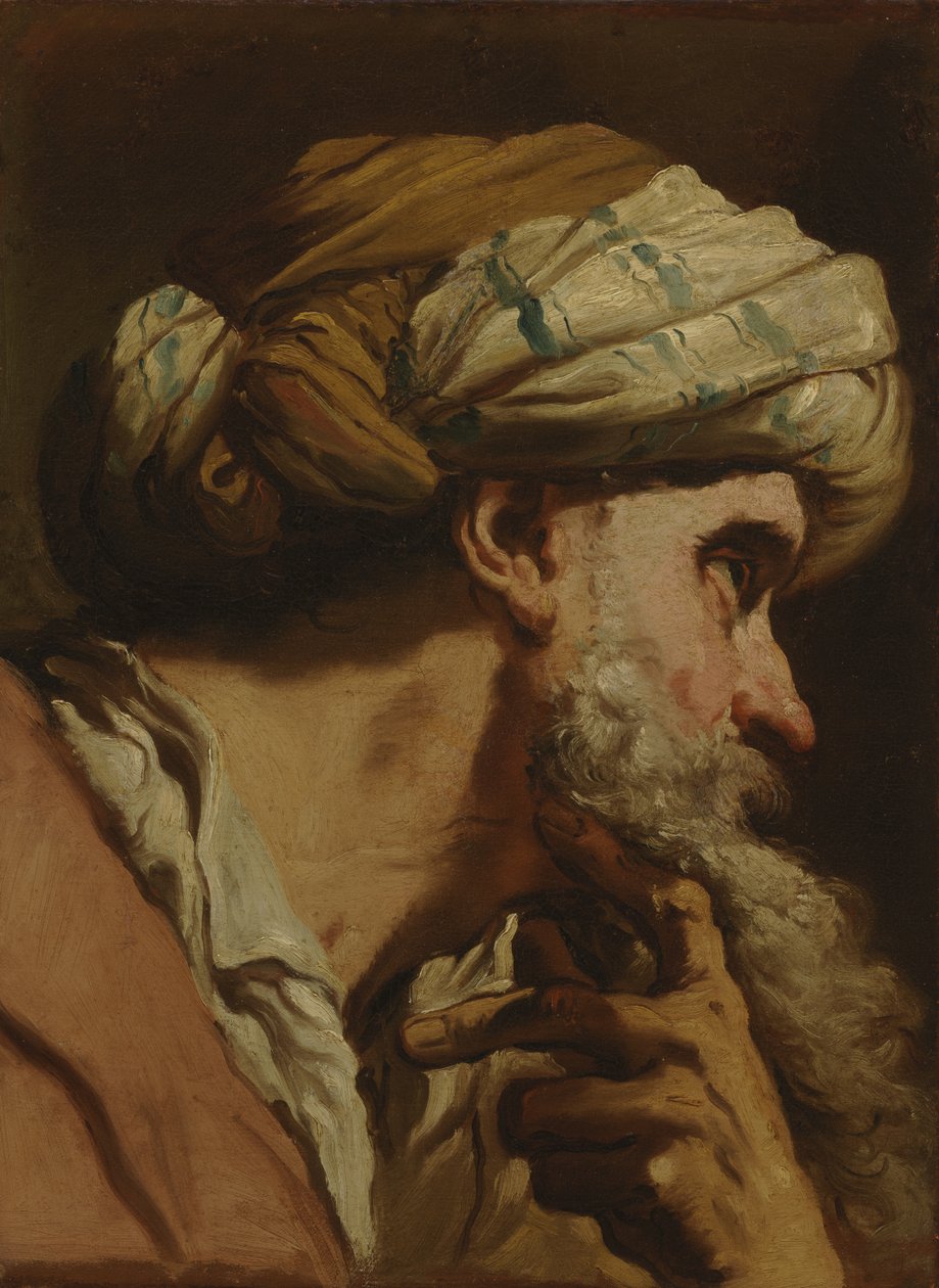 Studie af et orientalsk hoved, c.1766-75 af Gaetano Gandolfi