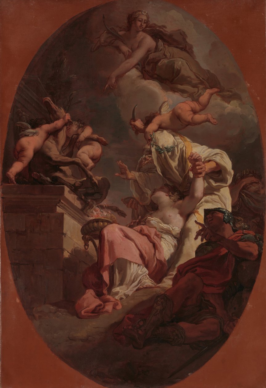 The Sacrifice of Iphigenia, 1789. af Gaetano Gandolfi