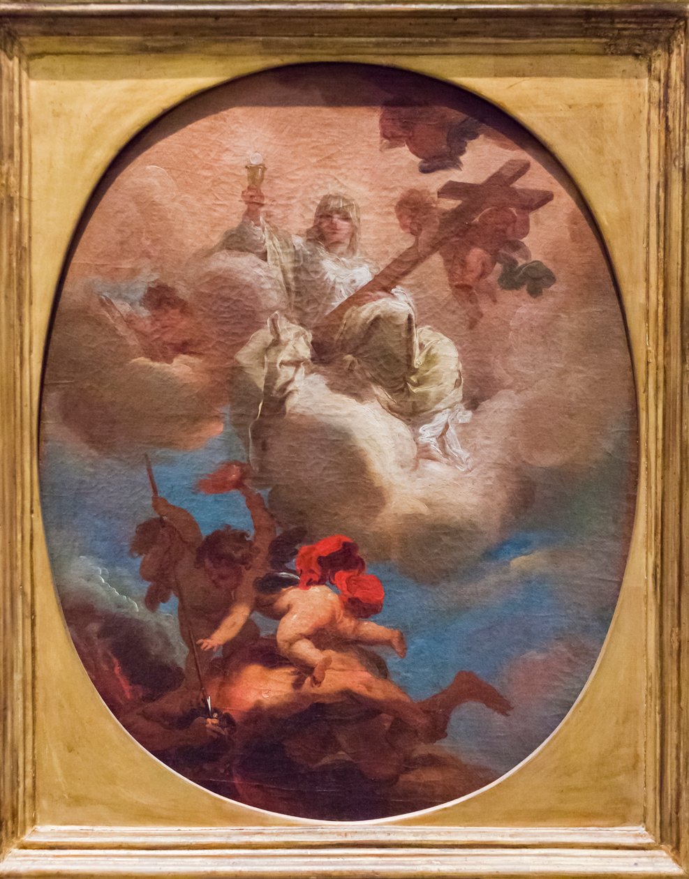 Religionens triumf (olie på panel) af Gaetano Gandolfi