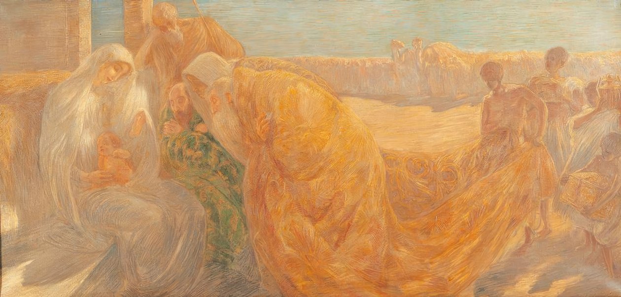 Tilbedelse af Magi af Gaetano Previati