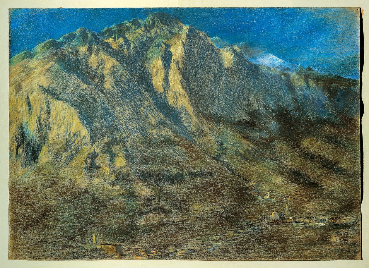 Mount Resegone af Gaetano Previati