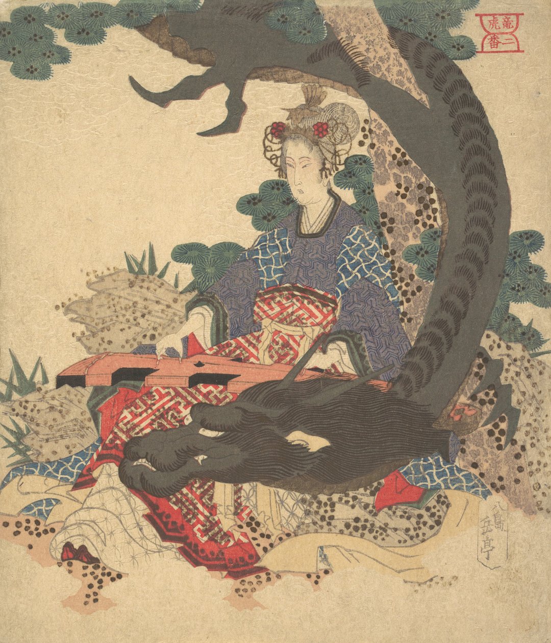 Flyder til Benzaiten. af Gakutei