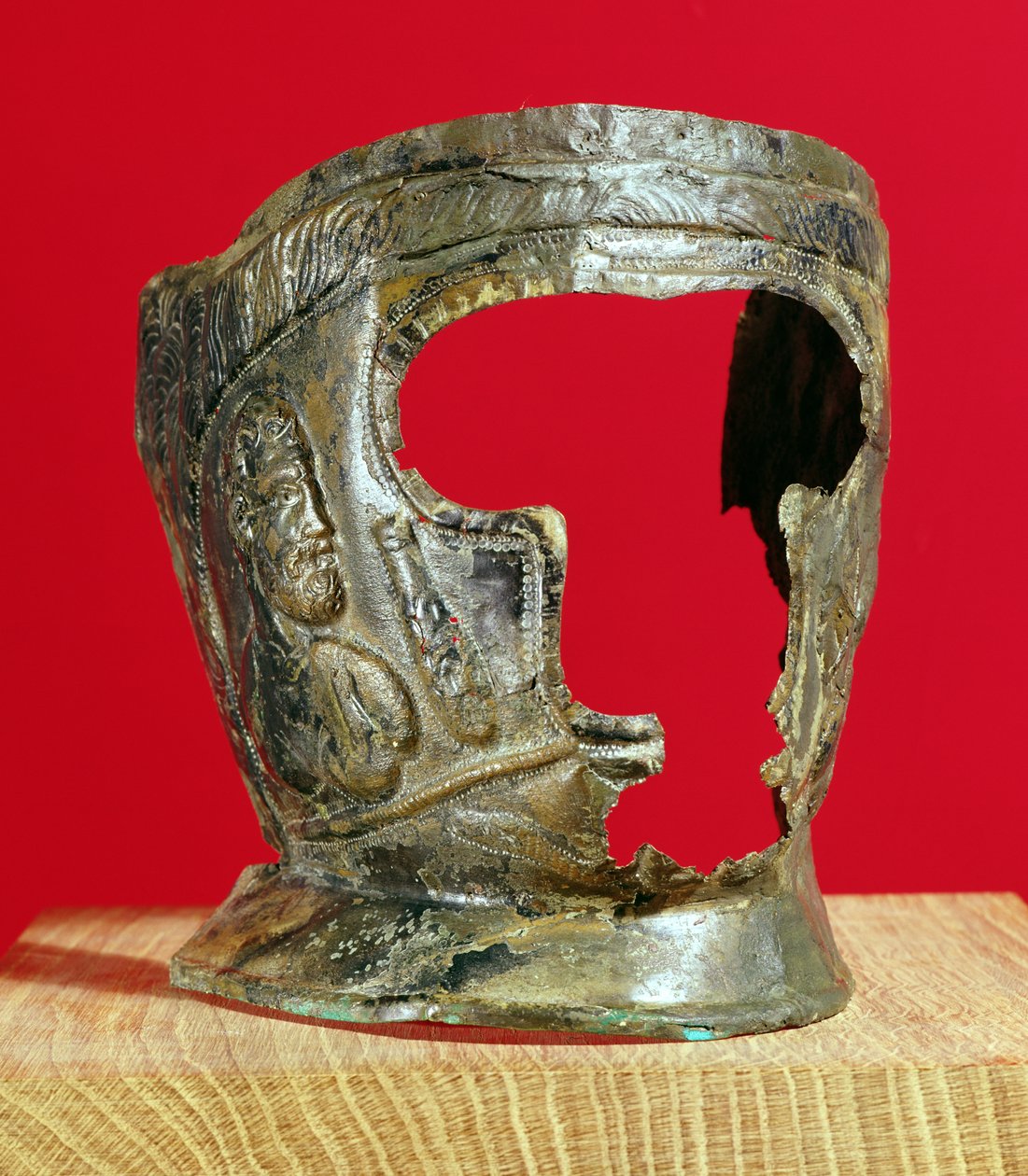 Gallo-romersk gladiatormaske, slutningen af 1. århundrede f.Kr. (bronze) af Gallo Roman