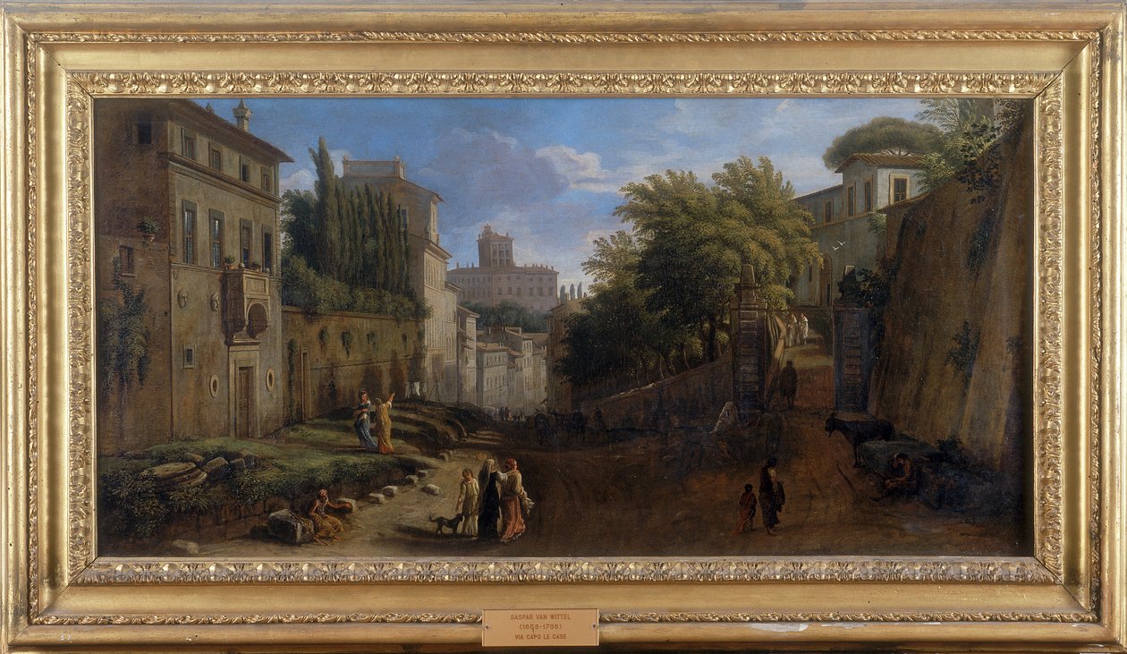 Via Capo le Case af Gaspar van Wittel