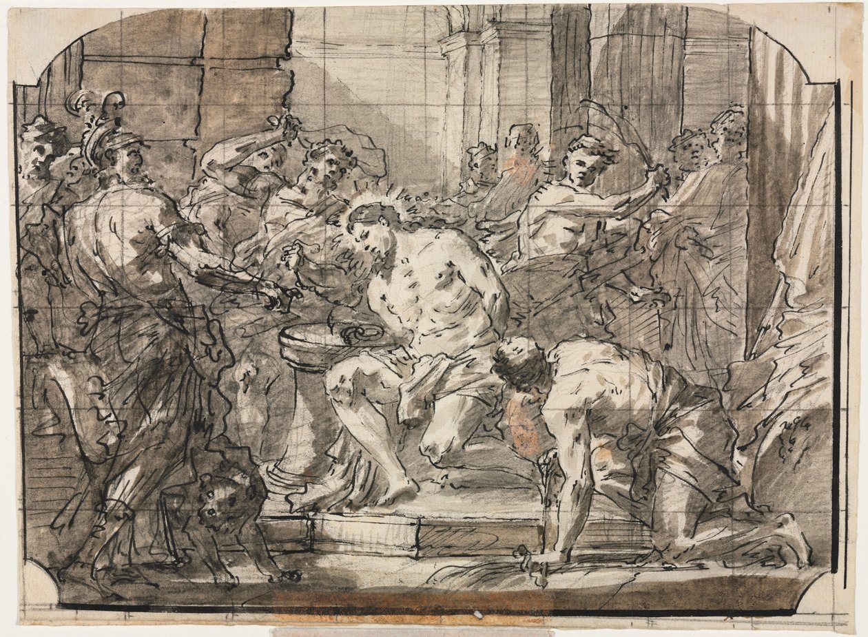Kristi flagelation, ca. 175055. af Gaspare Diziani