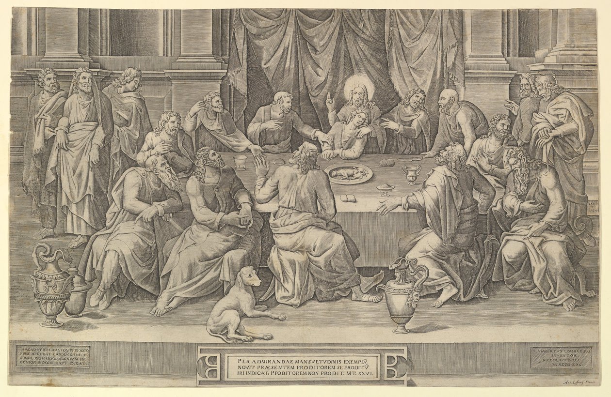 Den sidste nadver, 1564. af Gaspare Osello