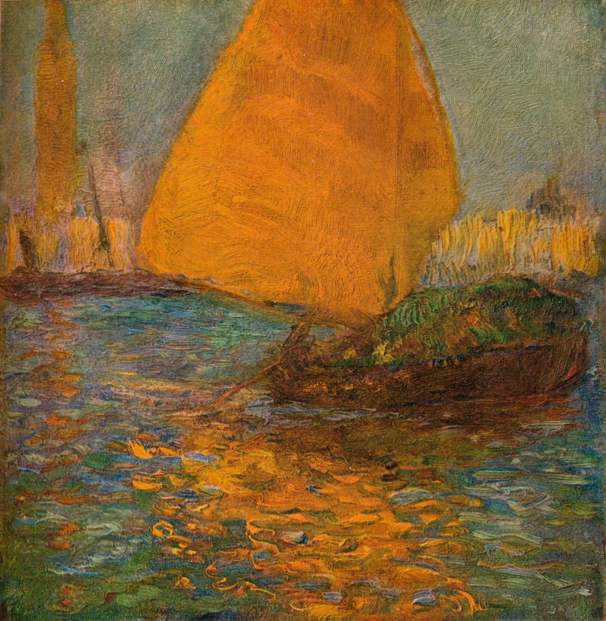 Det gule sejl, c1905 af Gaston La Touche