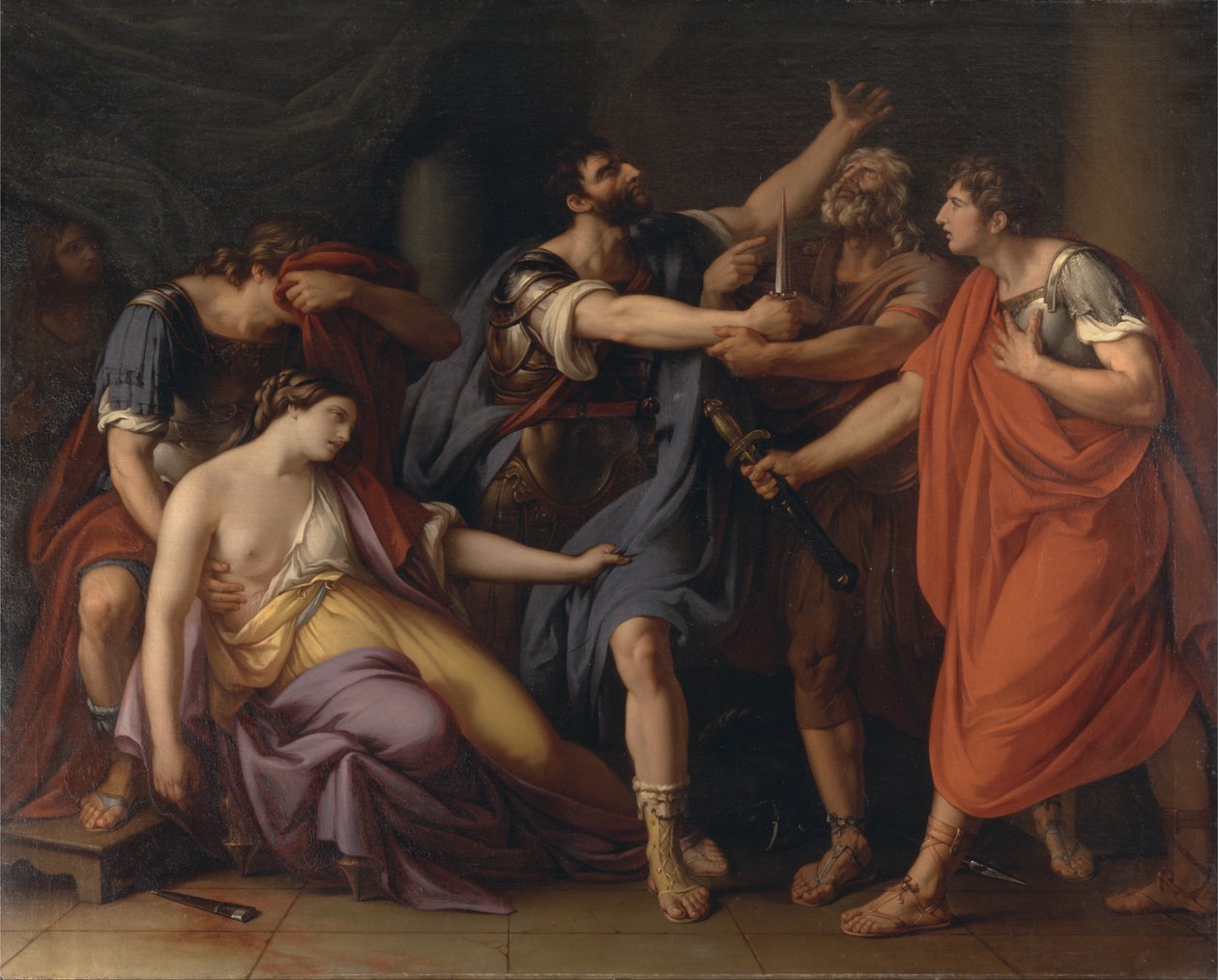 Lucretias død af Gavin Hamilton